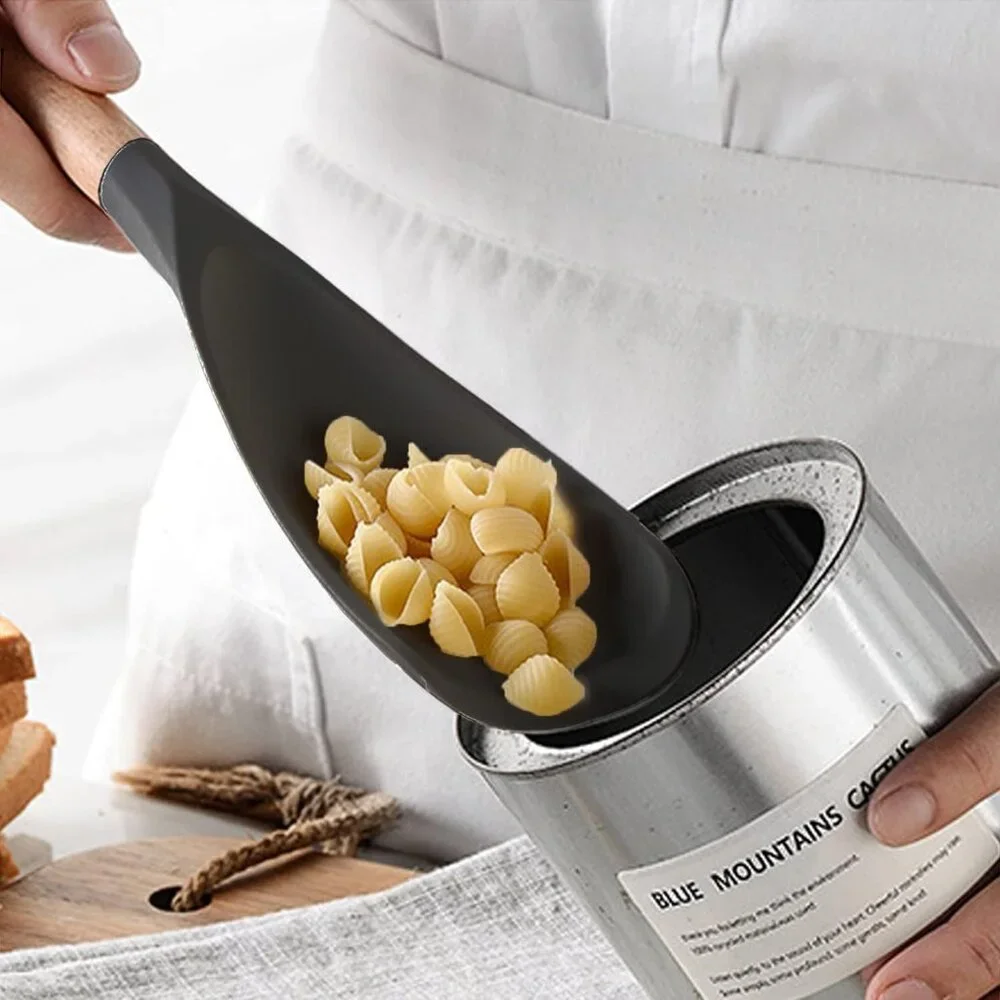 Cooking Spoon for Nonstick Cookwares, Silicone Spoon for Mixing, Scoop, and Scra - Picture 9 of 9